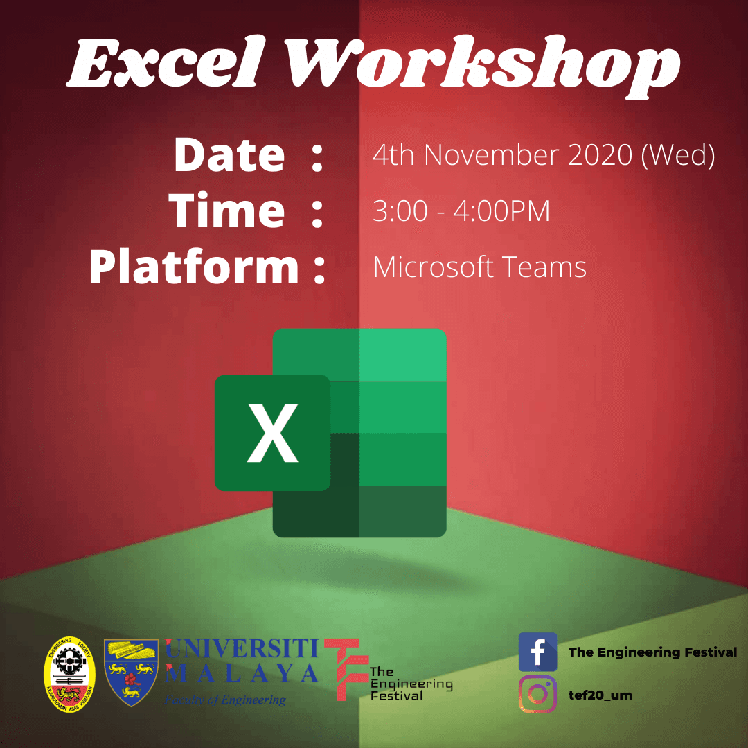 Excel Workshop Poster