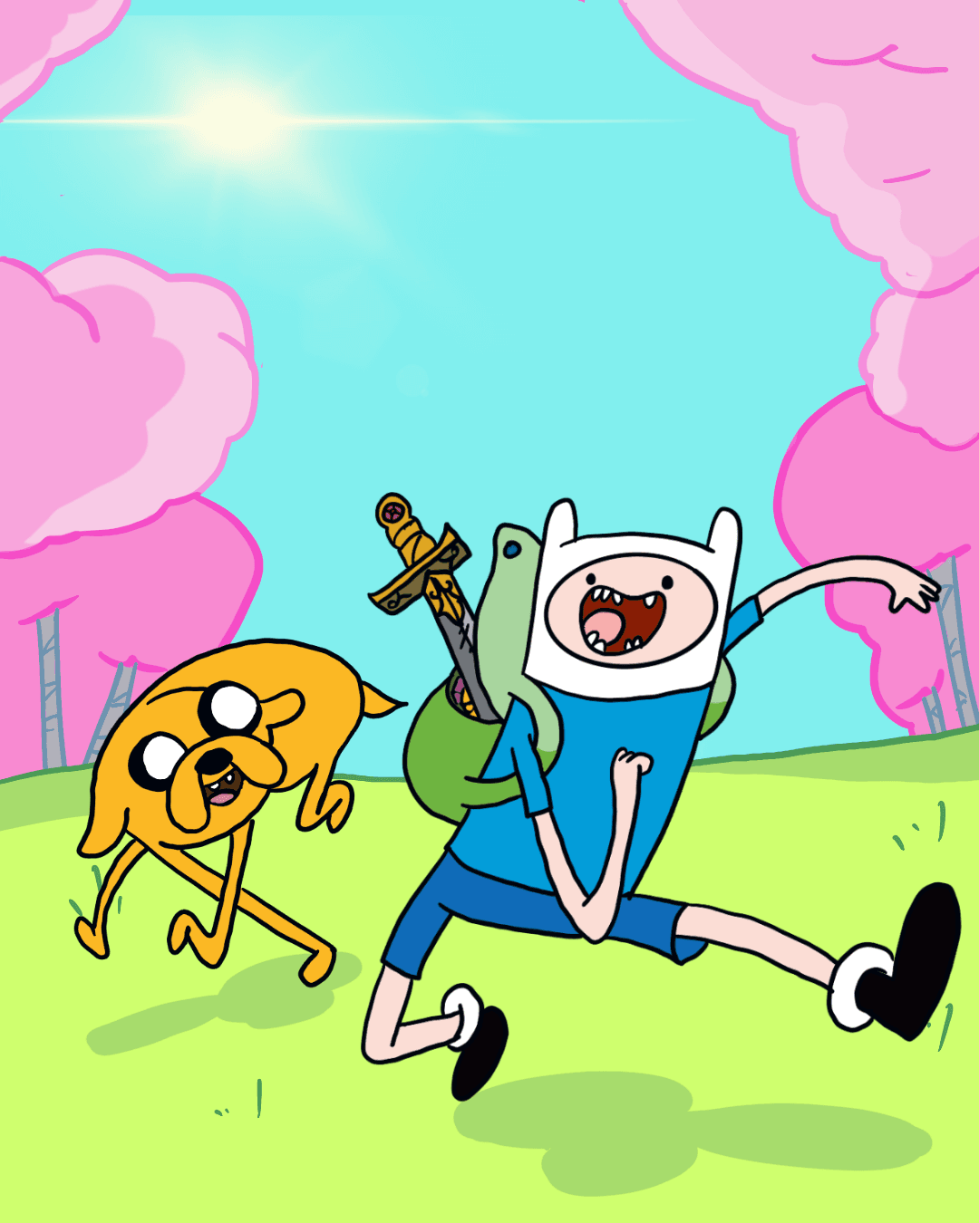 An art piece of Finn & Jake by rulkimi.