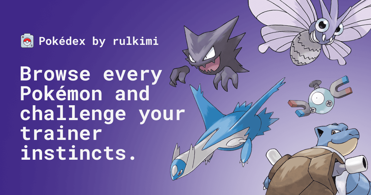 A preview of Pokédex