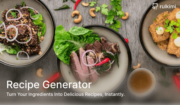 A preview of Recipe Generator